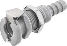 PP DN 3.2 Linktech Coupling Socket 6.4 mm Hose Pillar Bulkhead Grey 20 Series