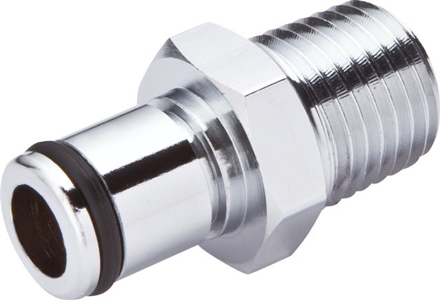 Brass DN 6.4 Linktech Coupling Plug 1/4 inch Male NPT Threads Double Shut-Off 40 Series