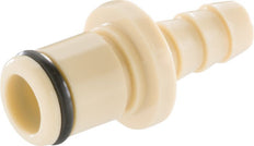 PP DN 6.4 Linktech Coupling Plug 6.4 mm Hose Pillar Beige 40 Series