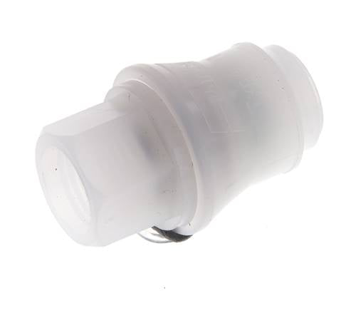 PVDF DN 5 Coupling Socket G 1/4 inch Female Threads