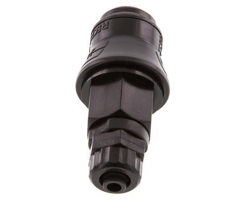 POM DN 5 Coupling Socket 6x8 mm Union Nut