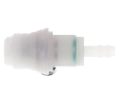 PVDF DN 5 Coupling Socket 6 mm Hose Pillar
