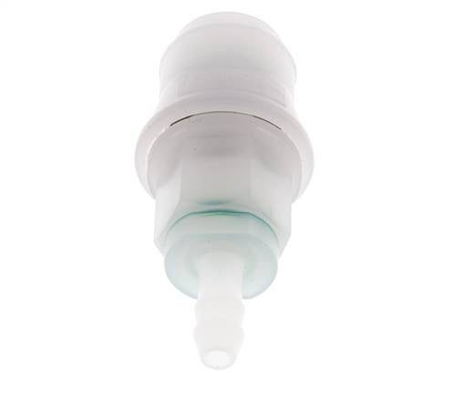PVDF DN 5 Coupling Socket 6 mm Hose Pillar