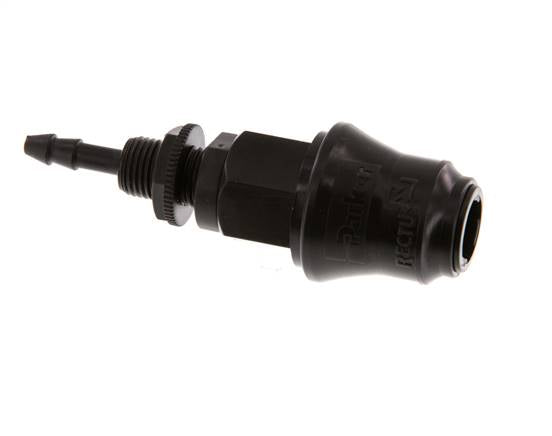 POM DN 5 Coupling Socket 4 mm Hose Pillar Bulkhead