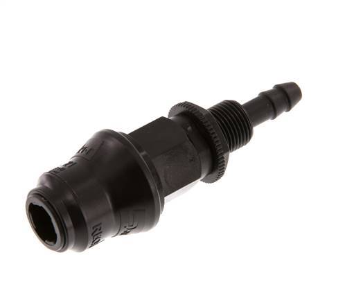 POM DN 5 Coupling Socket 6 mm Hose Pillar Bulkhead