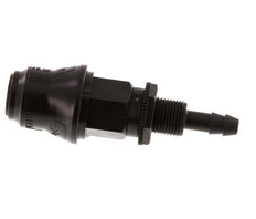 POM DN 5 Coupling Socket 6 mm Hose Pillar Bulkhead