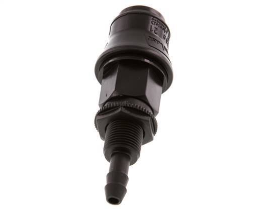 POM DN 5 Coupling Socket 6 mm Hose Pillar Bulkhead