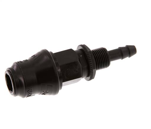 POM DN 5 Coupling Socket 6 mm Hose Pillar Bulkhead