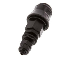 PVDF DN 5 Coupling Socket 6 mm Hose Pillar Bulkhead