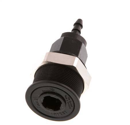 POM DN 5 Coupling Socket 4 mm Hose Pillar Pull-Off