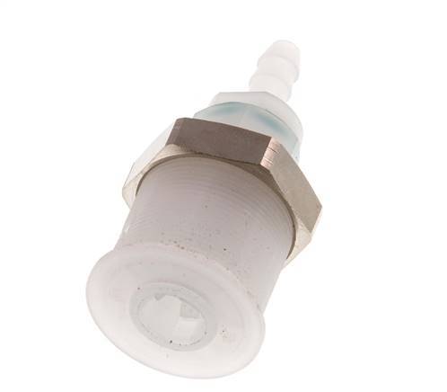 PVDF DN 5 Coupling Socket 6 mm Hose Pillar Pull-Off