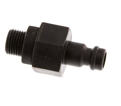 POM DN 5 Coupling Plug G 1/8 inch Male Threads Double Shut-Off