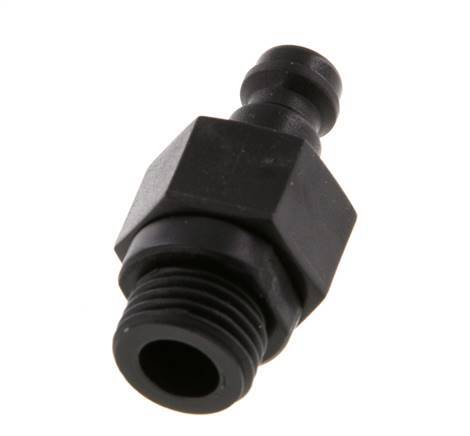 POM DN 5 Coupling Plug G 1/4 inch Male Threads Double Shut-Off