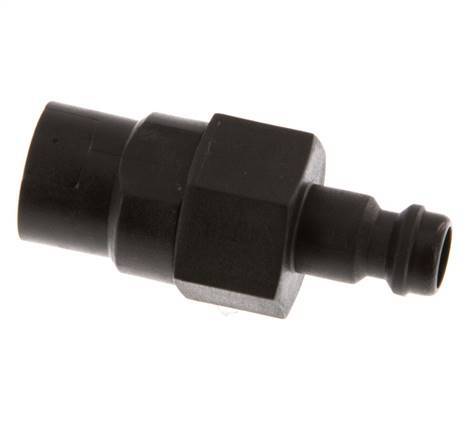 POM DN 5 Coupling Plug G 1/8 inch Female Threads Double Shut-Off