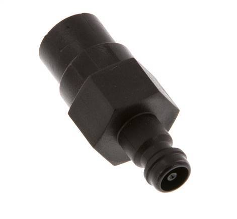 POM DN 5 Coupling Plug G 1/8 inch Female Threads Double Shut-Off