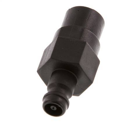 POM DN 5 Coupling Plug G 1/8 inch Female Threads Double Shut-Off