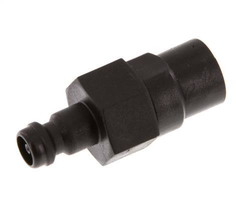 POM DN 5 Coupling Plug G 1/8 inch Female Threads Double Shut-Off