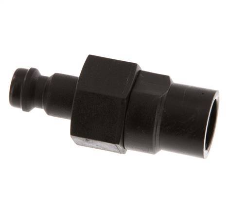 POM DN 5 Coupling Plug G 1/8 inch Female Threads Double Shut-Off