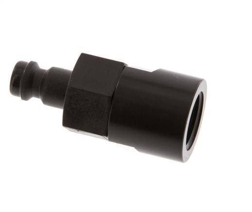 POM DN 5 Coupling Plug G 1/4 inch Female Threads Double Shut-Off
