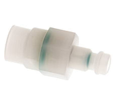 PVDF DN 5 Coupling Plug G 1/8 inch Female Threads Double Shut-Off