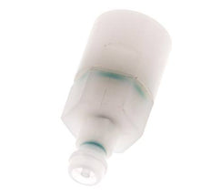 PVDF DN 5 Coupling Plug G 1/4 inch Female Threads Double Shut-Off