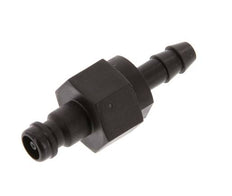 POM DN 5 Coupling Plug 6 mm Hose Pillar Double Shut-Off