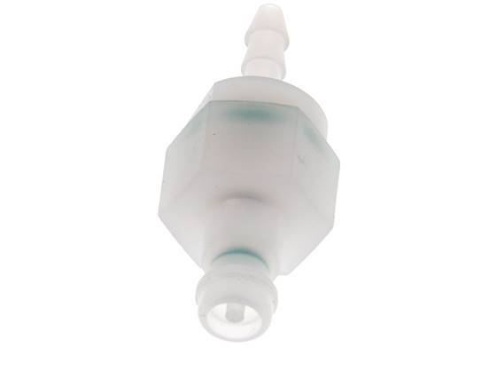 PVDF DN 5 Coupling Plug 4 mm Hose Pillar Double Shut-Off