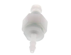 PVDF DN 5 Coupling Plug 4 mm Hose Pillar Double Shut-Off