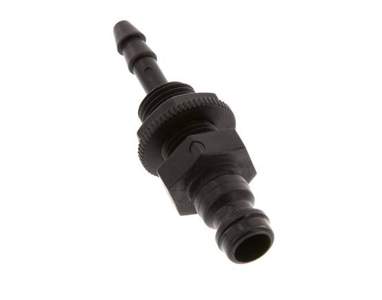 POM DN 5 Coupling Plug 4 mm Hose Pillar Bulkhead