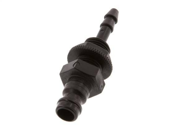 POM DN 5 Coupling Plug 4 mm Hose Pillar Bulkhead