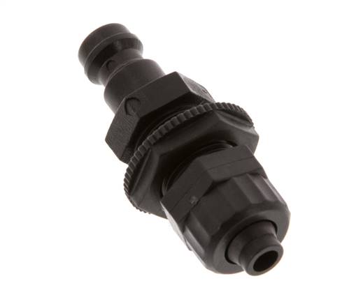 POM DN 5 Coupling Plug 6x8 mm Union Nut Bulkhead