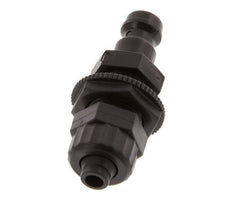 POM DN 5 Coupling Plug 6x8 mm Union Nut Bulkhead