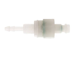 PVDF DN 5 Coupling Plug 4 mm Hose Pillar Bulkhead Double Shut-Off
