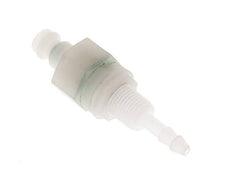 PVDF DN 5 Coupling Plug 4 mm Hose Pillar Bulkhead Double Shut-Off