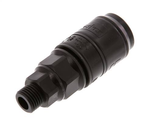 POM DN 7.2 Coupling Socket G 1/4 inch Male Threads
