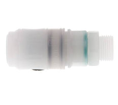 PVDF DN 7.2 Coupling Socket G 3/8 inch Male Threads
