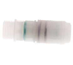 PVDF DN 7.2 Coupling Socket G 1/2 inch Male Threads