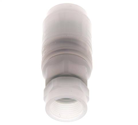 PVDF DN 7.2 Coupling Socket G 3/8 inch Female Threads