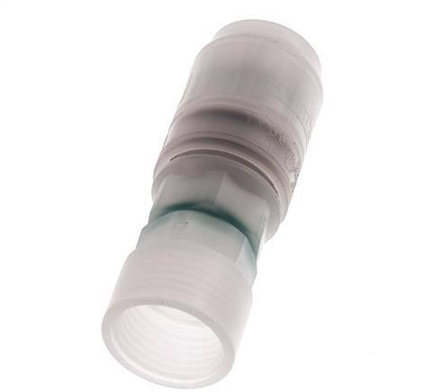 PVDF DN 7.2 Coupling Socket G 1/2 inch Female Threads