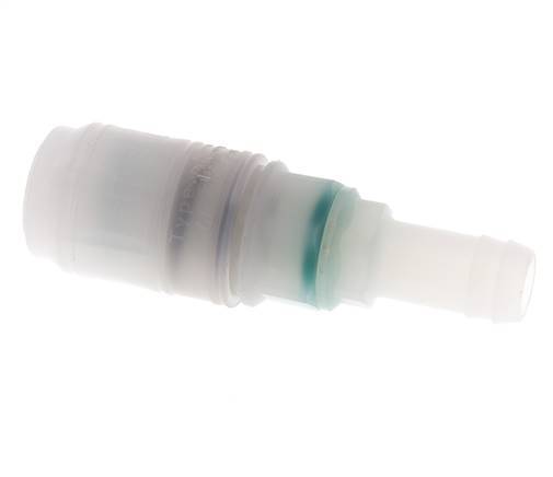 PVDF DN 7.2 Coupling Socket 13 mm Hose Pillar