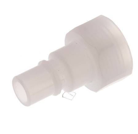 PVDF DN 7.2 Coupling Plug G 3/8 inch Female Threads