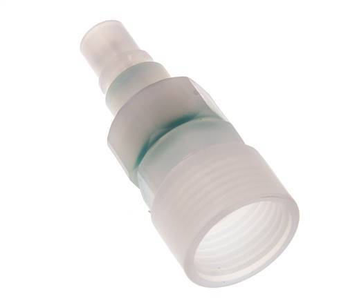 PVDF DN 7.2 Coupling Plug G 1/2 inch Female Threads