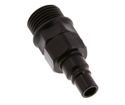 POM DN 7.2 Coupling Plug G 1/2 inch Male Threads Double Shut-Off