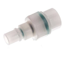 PVDF DN 7.2 Coupling Plug G 1/4 inch Female Threads Double Shut-Off