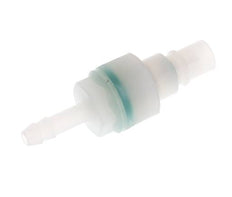 PVDF DN 7.2 Coupling Plug 6 mm Hose Pillar Double Shut-Off