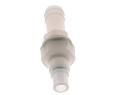 PVDF DN 7.2 Coupling Plug 13 mm Hose Pillar Double Shut-Off