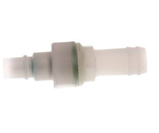 PVDF DN 7.2 Coupling Plug 13 mm Hose Pillar Double Shut-Off