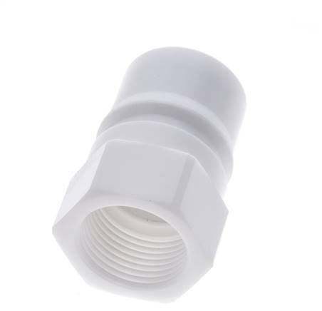 POM DN 25 Hydraulic Coupling Plug G 1 inch Female Threads ISO 7241-1 B