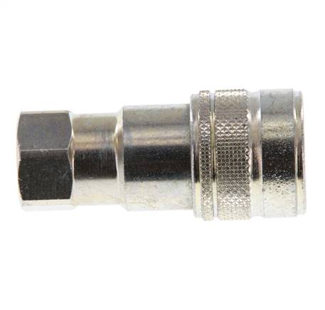 Steel DN 5 Hydraulic Coupling Socket G 1/8 inch Female Threads ISO 7241-1 B D 10.9mm