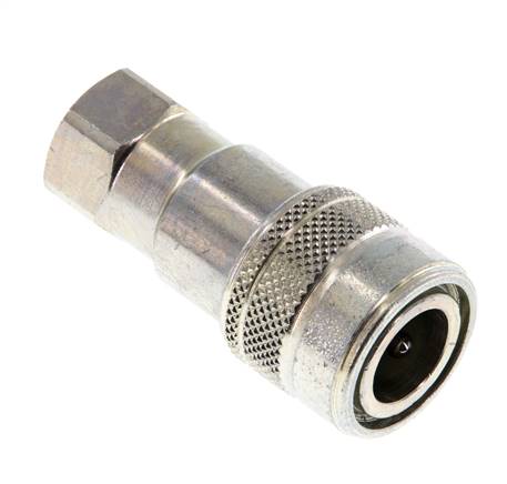 Steel DN 5 Hydraulic Coupling Socket G 1/8 inch Female Threads ISO 7241-1 B D 10.9mm